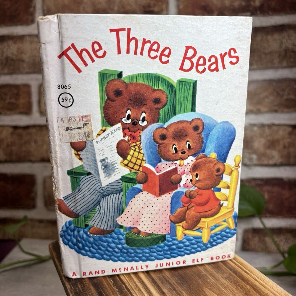 VTG 1942 Junior Elf Books, The Three Bears, Rand McNally Educationally Sound